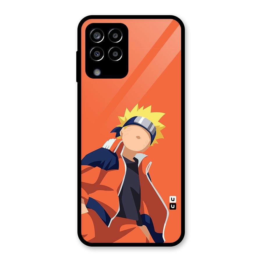 Naruto Uzumaki Minimalist Glass Back Case for Galaxy M33
