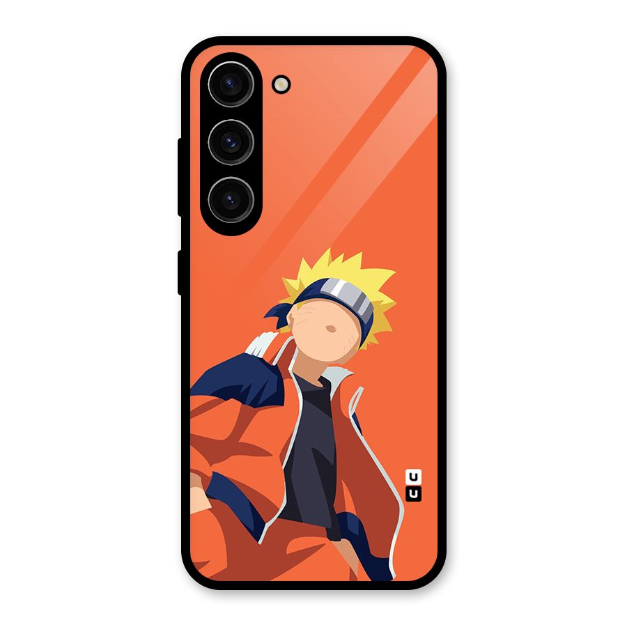 Naruto Uzumaki Minimalist Glass Back Case for Galaxy S23