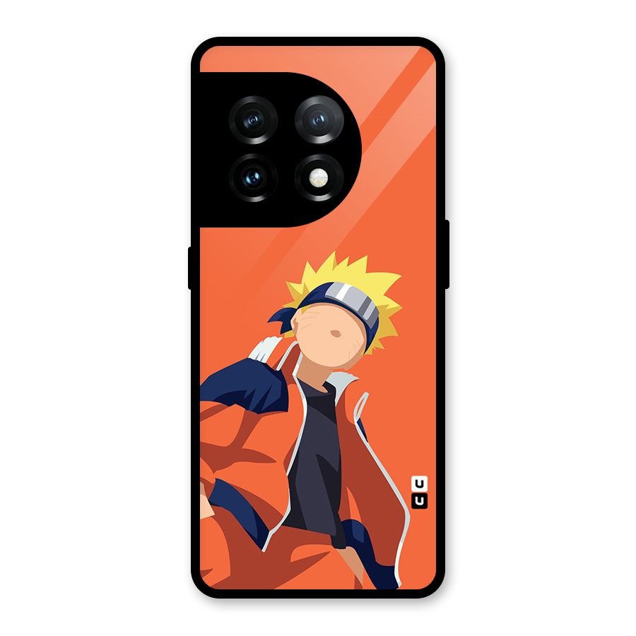 Naruto Uzumaki Minimalist Glass Back Case for OnePlus 11