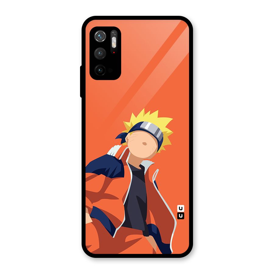 Naruto Uzumaki Minimalist Glass Back Case for Poco M3 Pro 5G