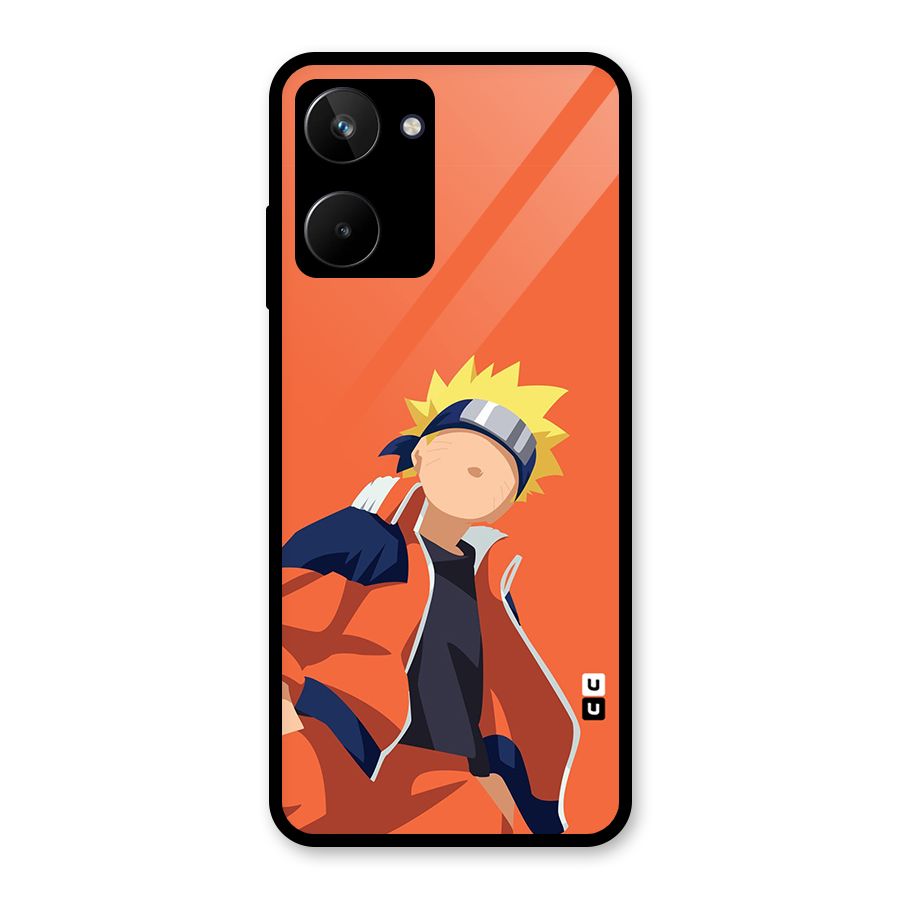 Naruto Uzumaki Minimalist Glass Back Case for Realme 10