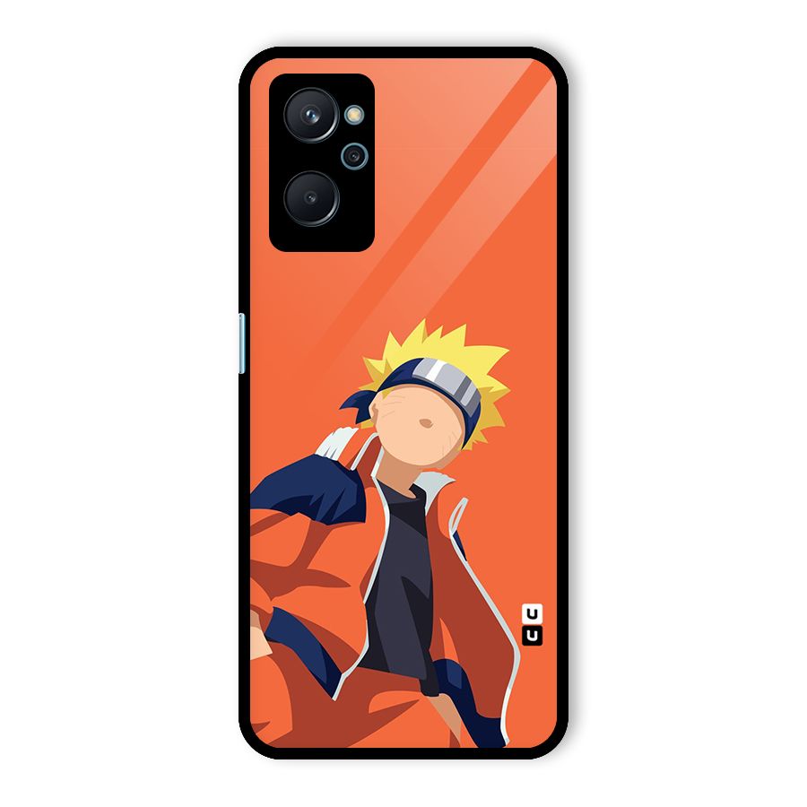 Naruto Uzumaki Minimalist Glass Back Case for Realme 9i