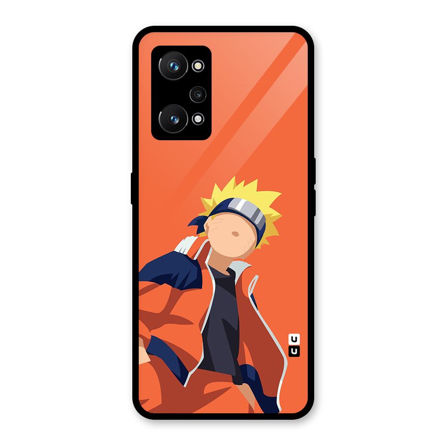 Naruto Uzumaki Minimalist Glass Back Case for Realme GT Neo 3T