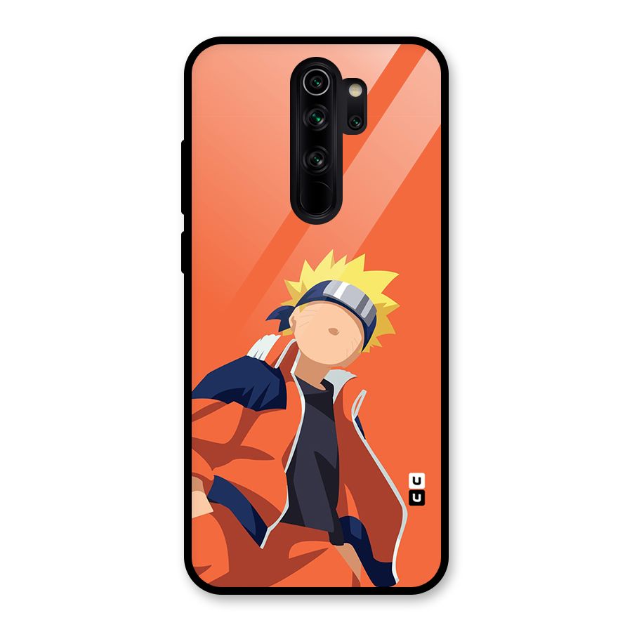 Naruto Uzumaki Minimalist Glass Back Case for Redmi Note 8 Pro