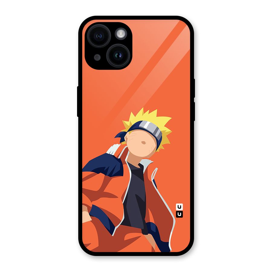 Naruto Uzumaki Minimalist Glass Back Case for iPhone 14