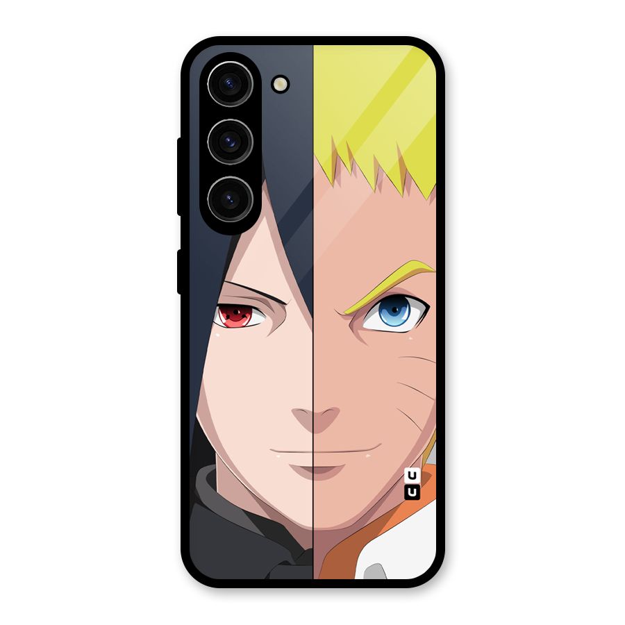 Naruto and Sasuke Glass Back Case for Galaxy S23