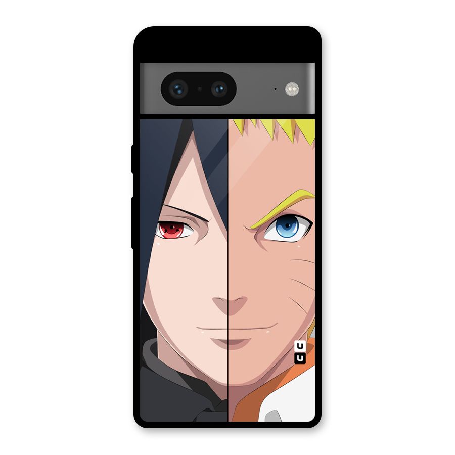 Naruto and Sasuke Glass Back Case for Google Pixel 7