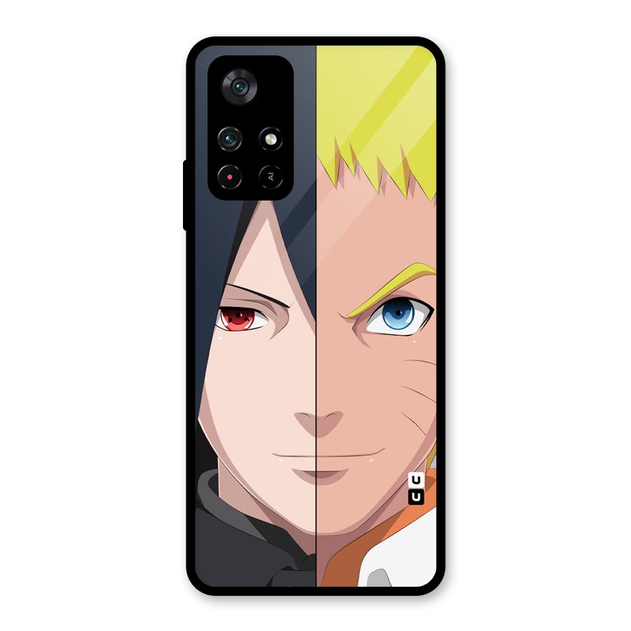 Naruto and Sasuke Glass Back Case for Poco M4 Pro 5G