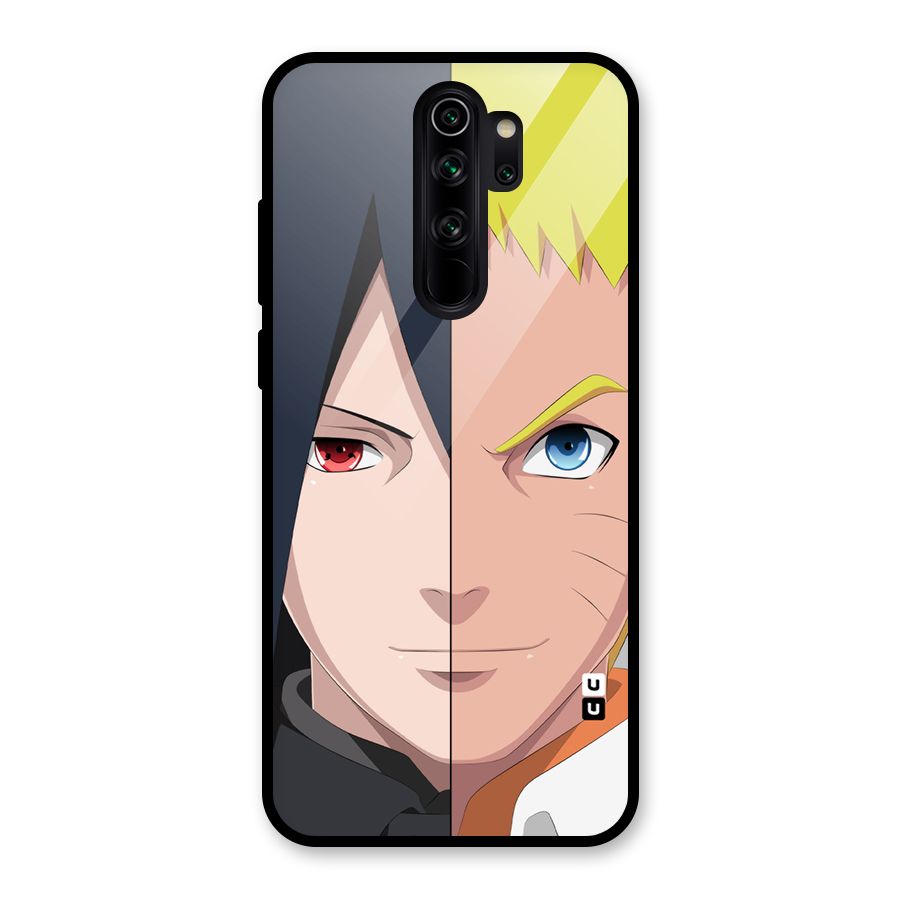 Naruto and Sasuke Glass Back Case for Redmi Note 8 Pro