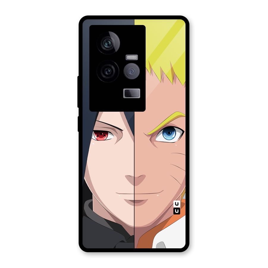 Naruto and Sasuke Glass Back Case for Vivo iQOO 11 5G