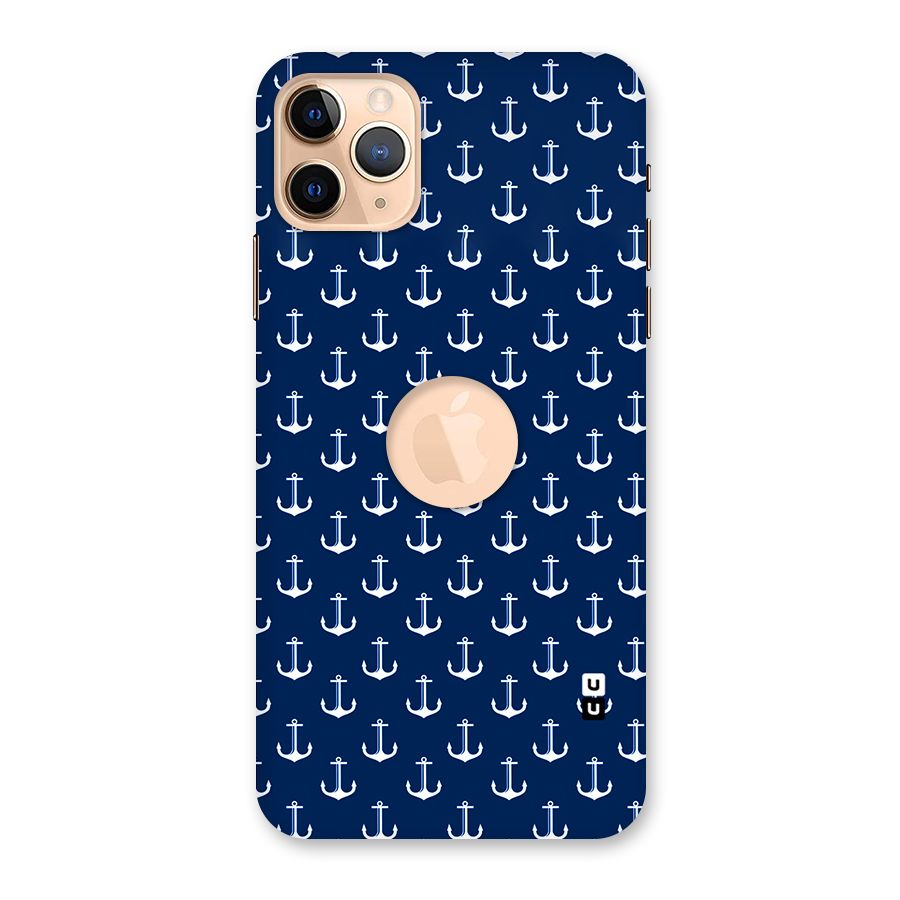 Nautical Pattern Back Case for iPhone 11 Pro Max Logo Cut