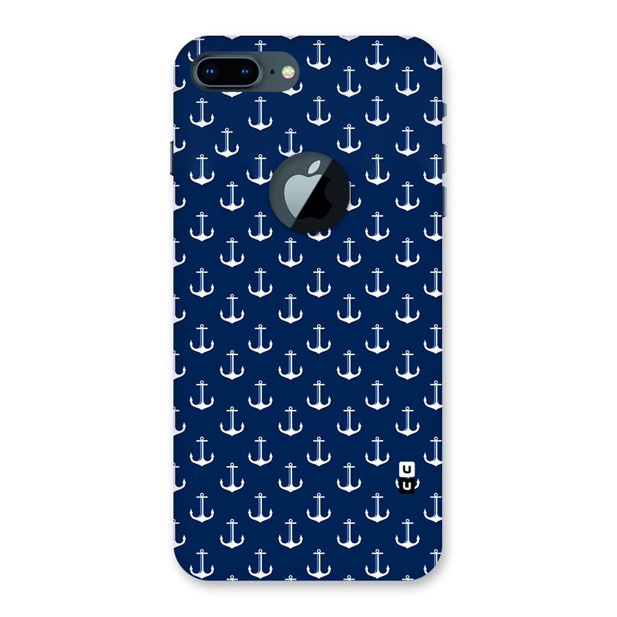 Nautical Pattern Back Case for iPhone 7 Plus Logo Cut