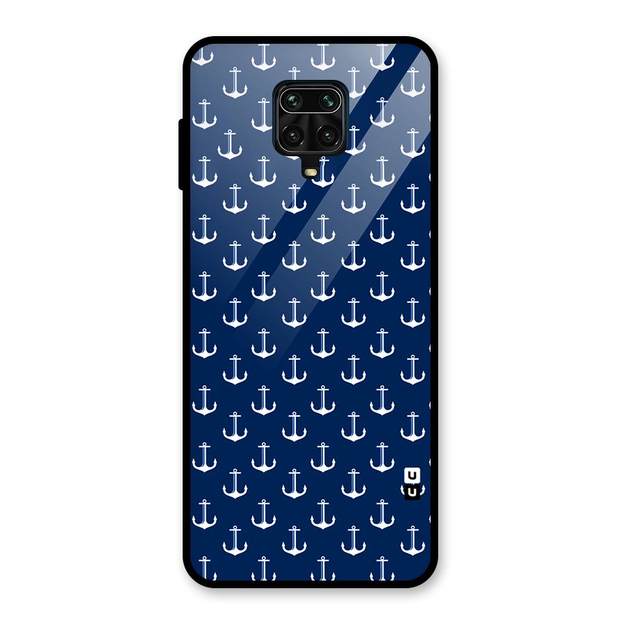 Nautical Pattern Glass Back Case for Redmi Note 9 Pro Max