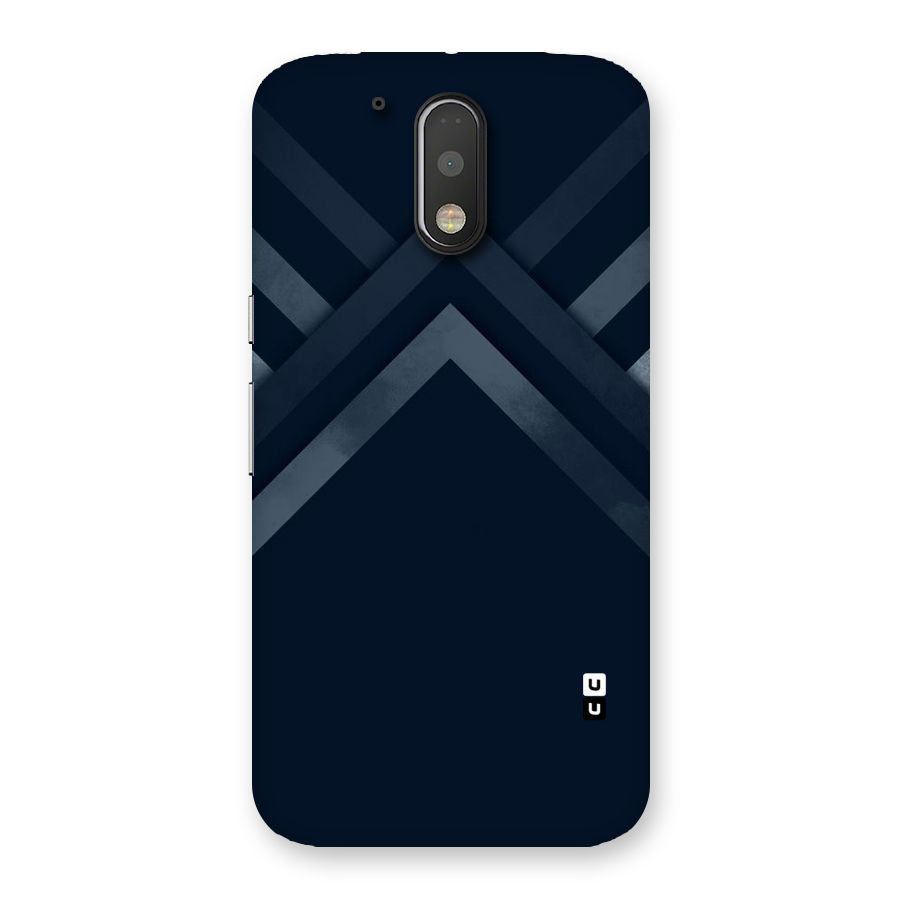 Navy Blue Arrow Back Case for Motorola Moto G4 Plus