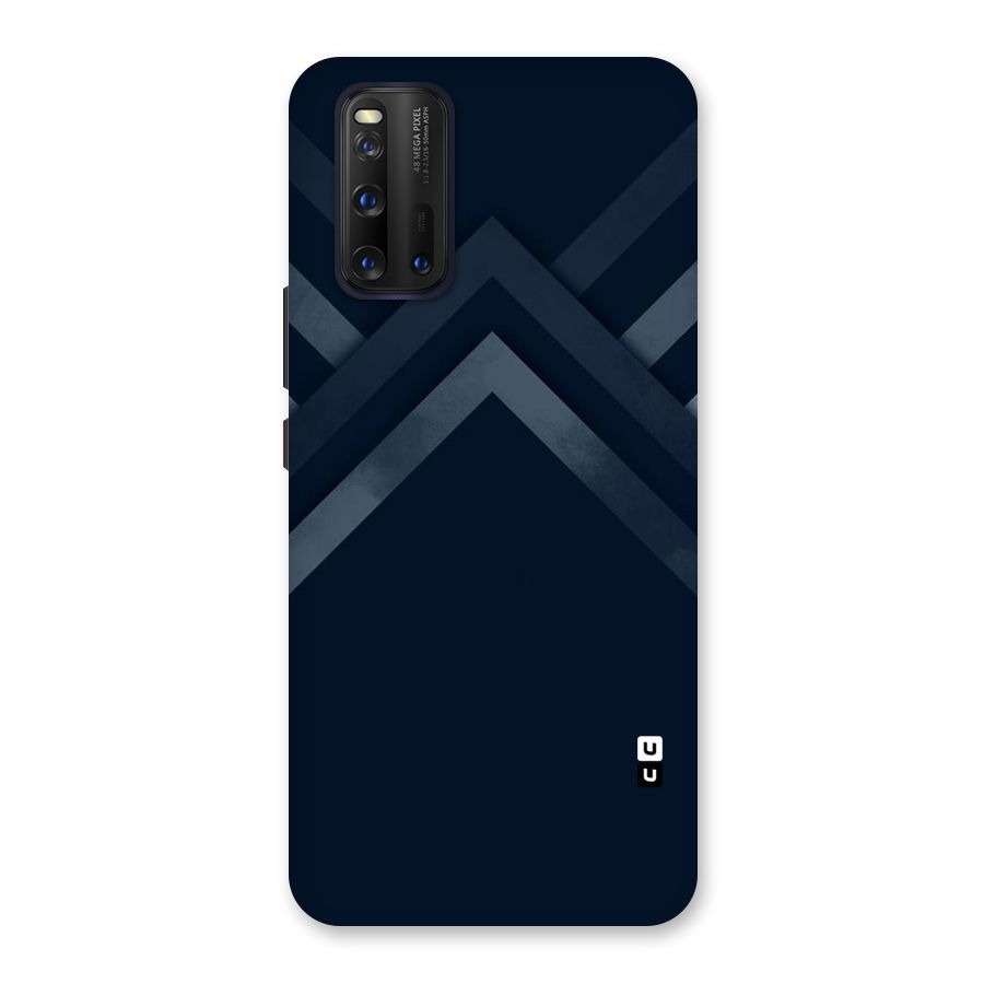Navy Blue Arrow Back Case for Vivo iQOO 3