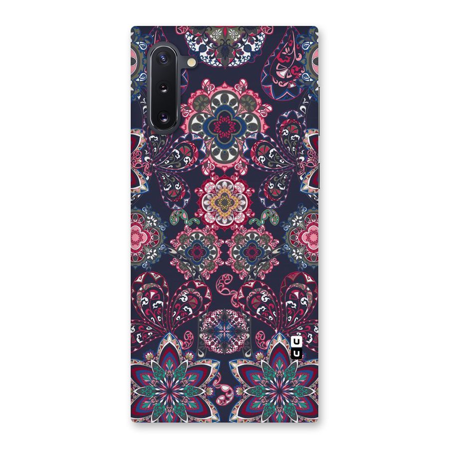 Navy Blue Bloom Pattern Back Case for Galaxy Note 10