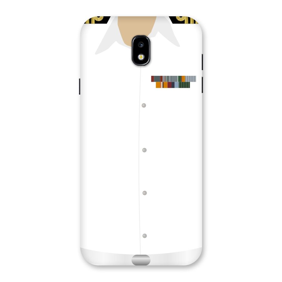Navy Uniform Back Case for Galaxy J7 Pro