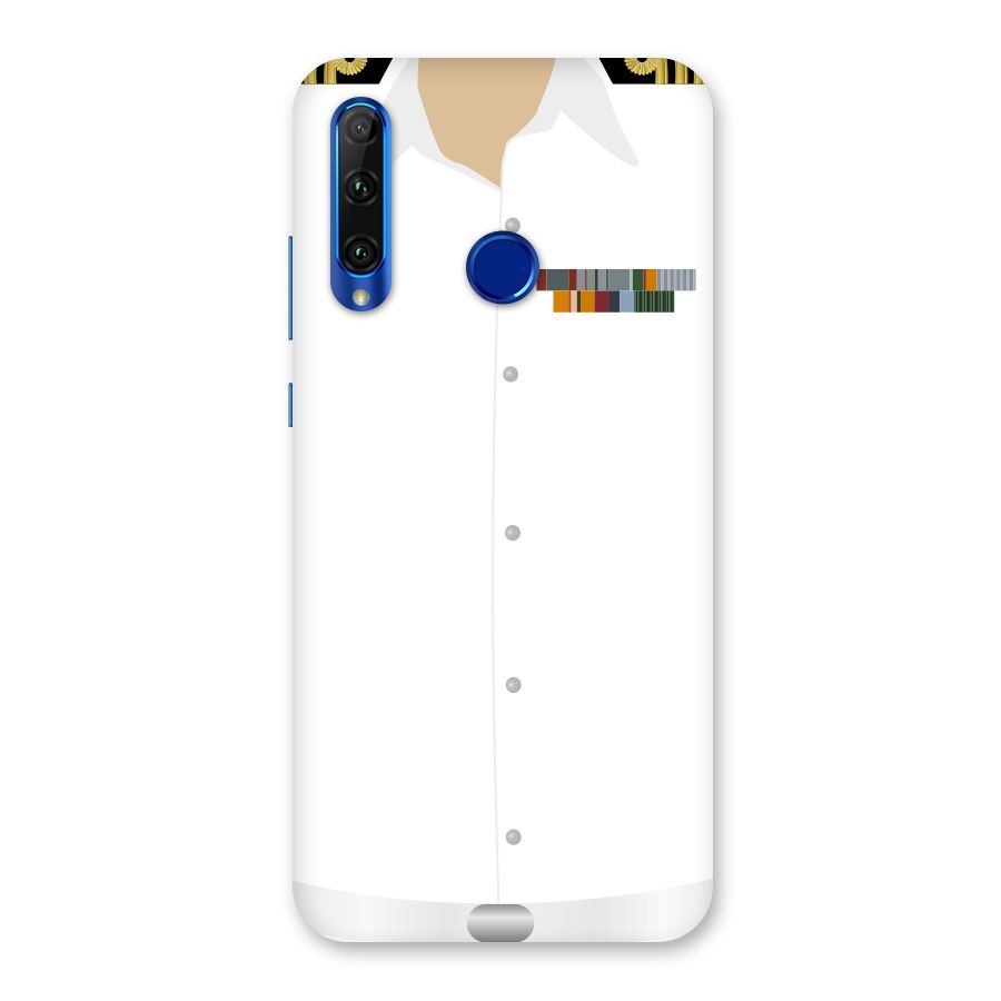 Navy Uniform Back Case for Honor 20i