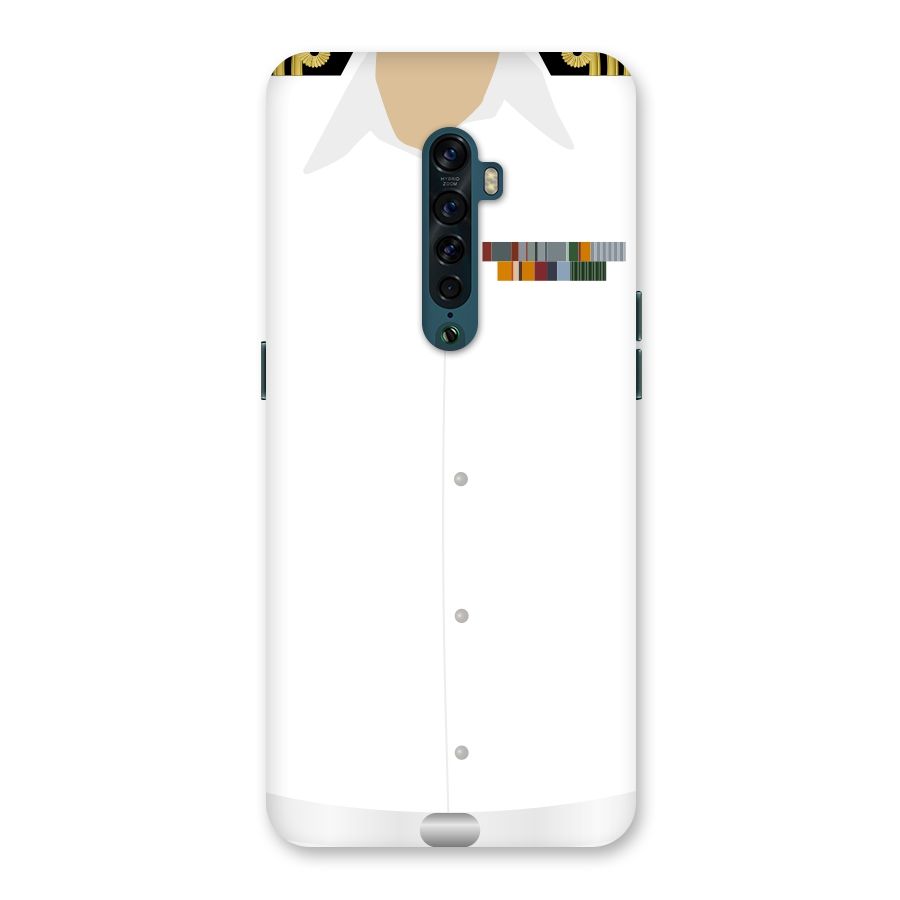 Navy Uniform Back Case for Oppo Reno2