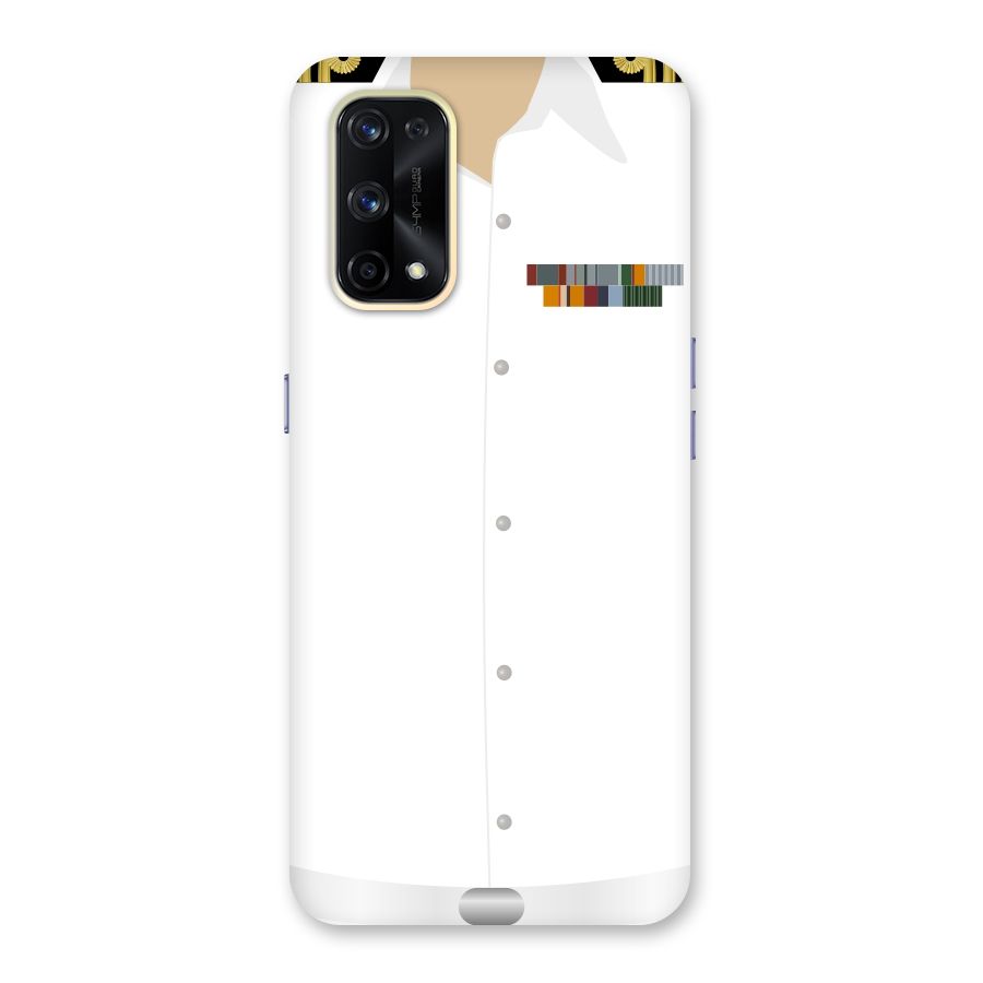 Navy Uniform Glass Back Case for Realme X7 Pro