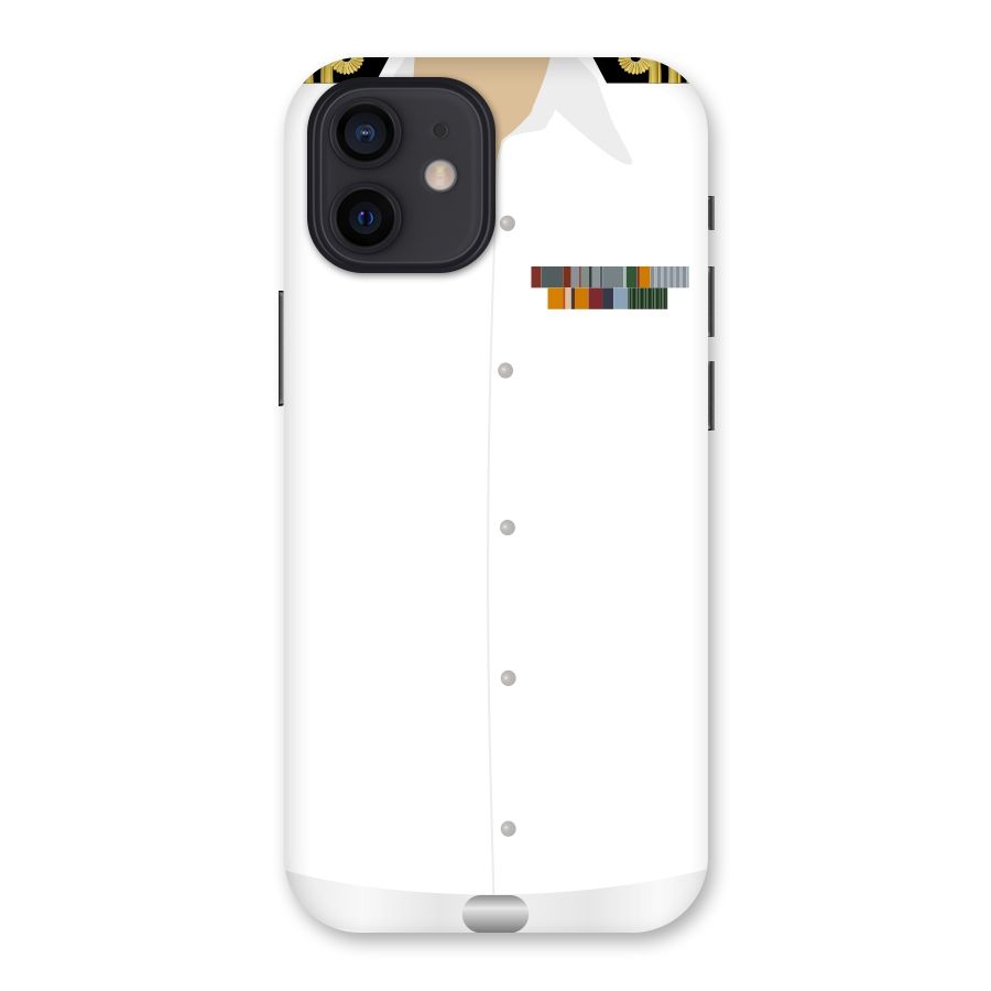 Navy Uniform Back Case for iPhone 12