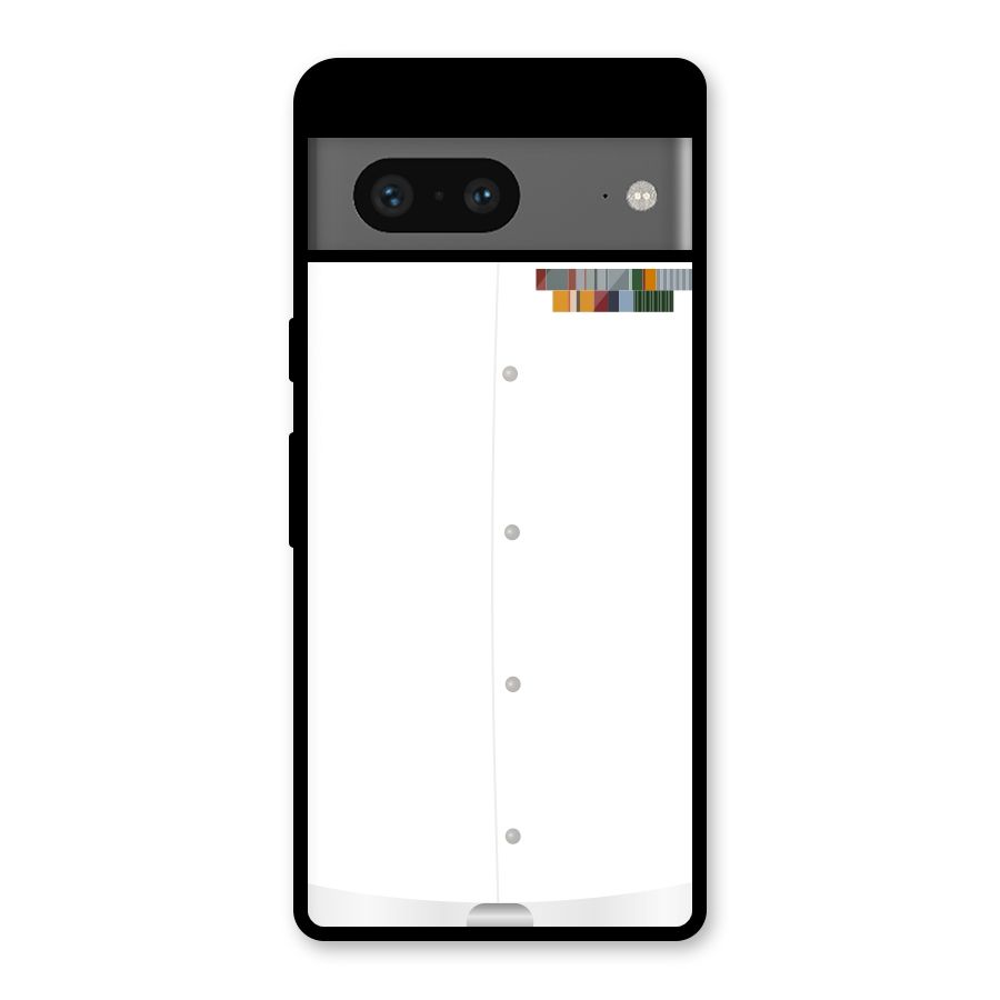Navy Uniform Glass Back Case for Google Pixel 7
