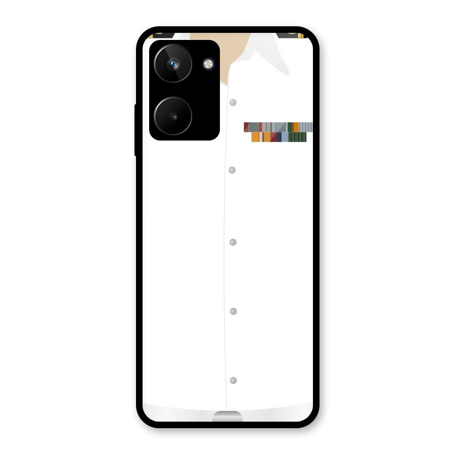 Navy Uniform Glass Back Case for Realme 10