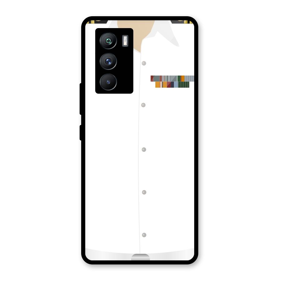 Navy Uniform Glass Back Case for Vivo iQOO 9 SE