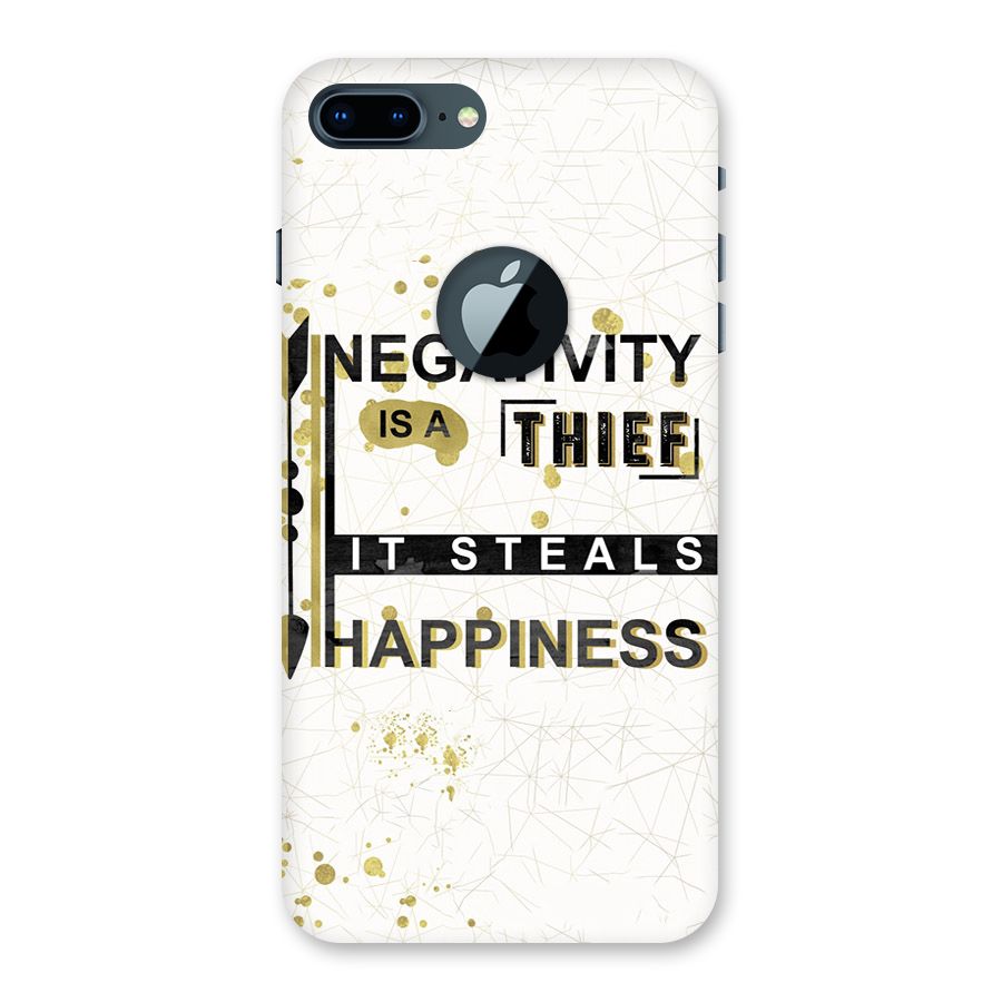 Negativity Thief Back Case for iPhone 7 Plus Logo Cut