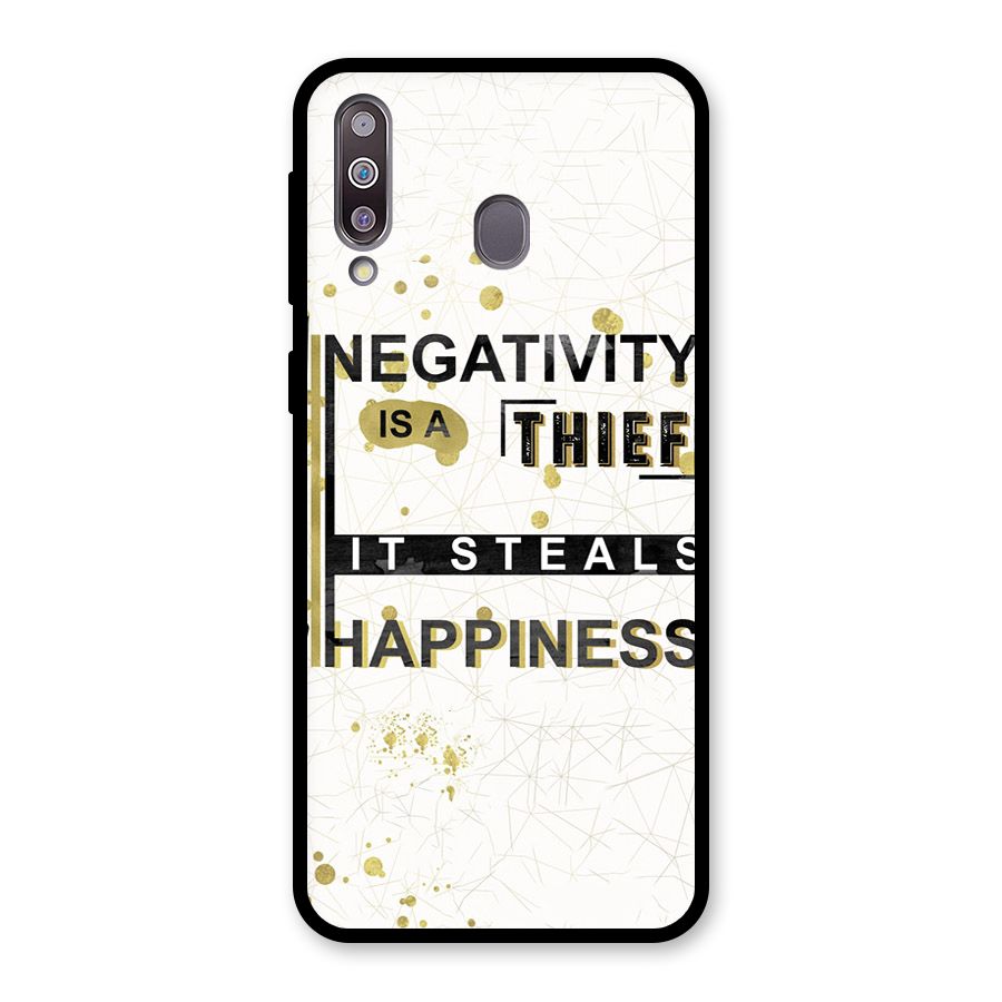 Negativity Thief Glass Back Case for Galaxy M30