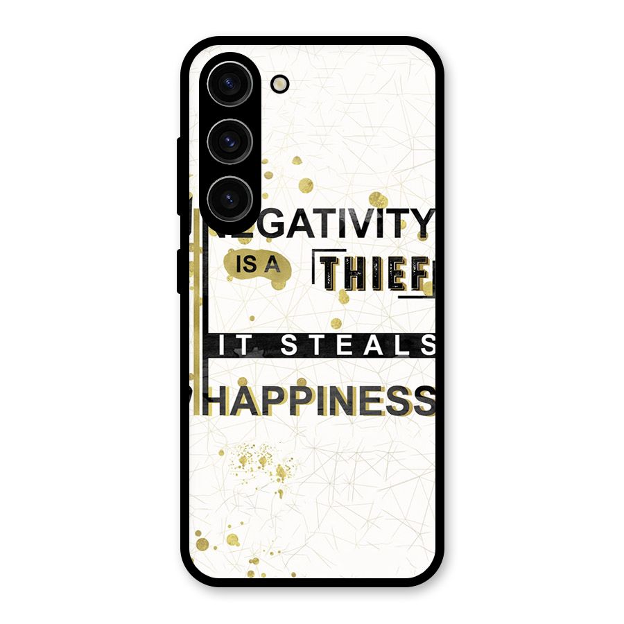Negativity Thief Glass Back Case for Galaxy S23