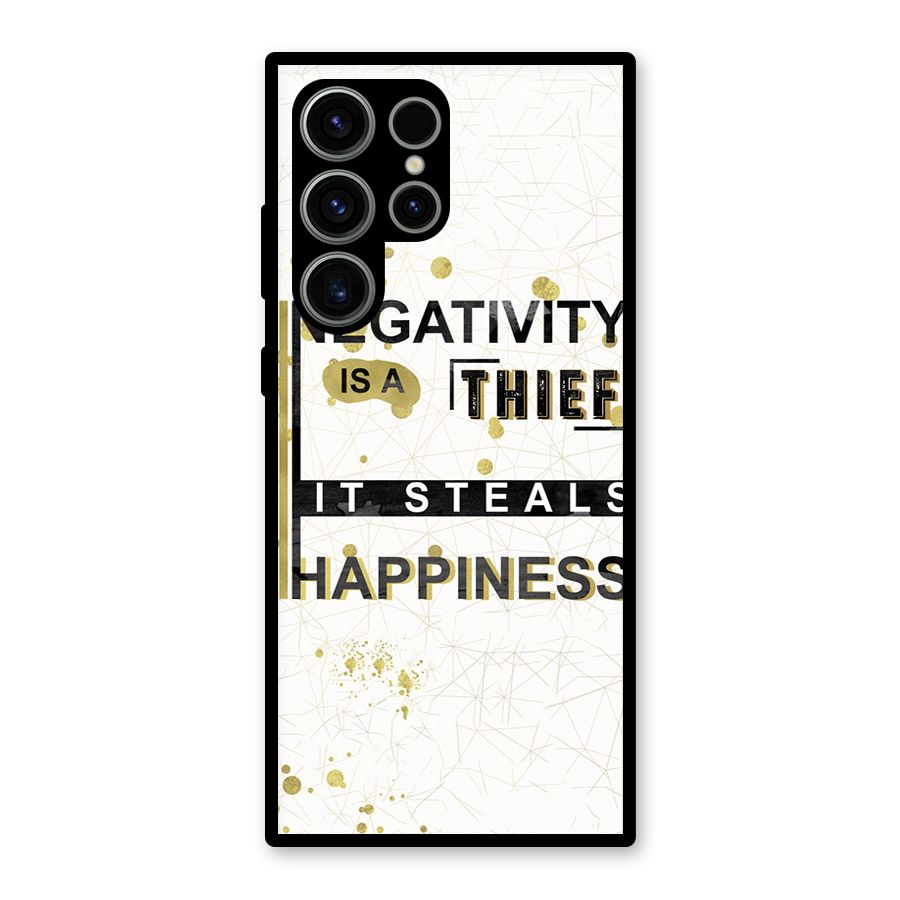 Negativity Thief Glass Back Case for Galaxy S23 Ultra