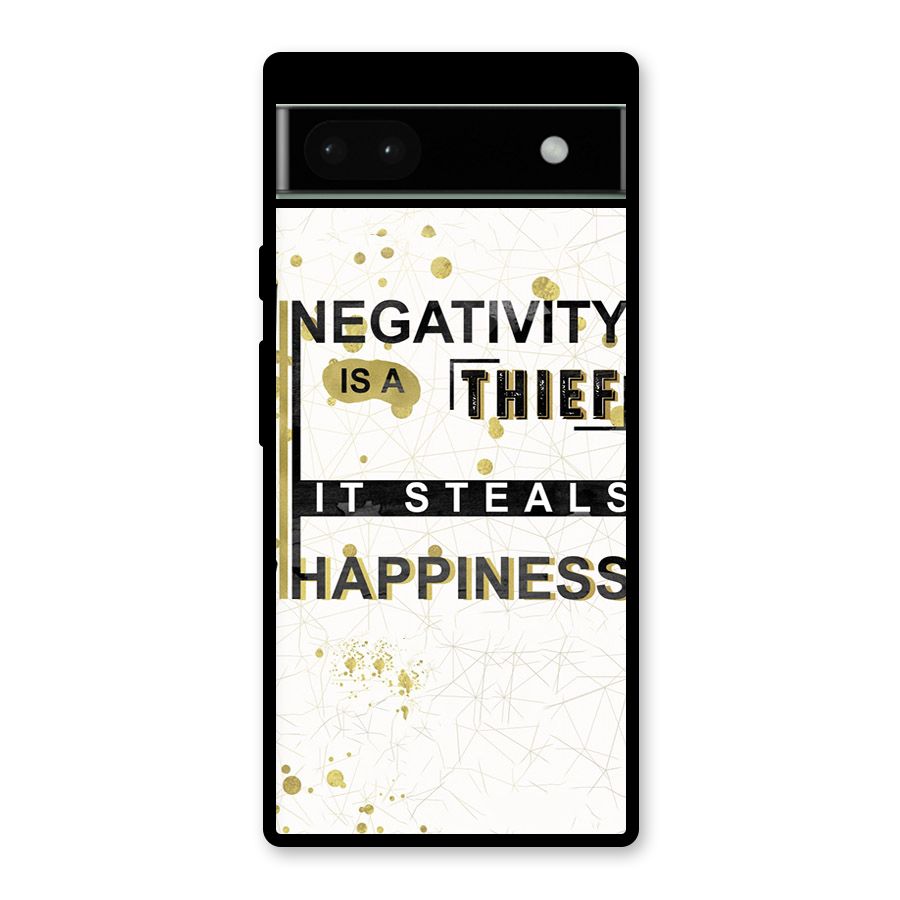 Negativity Thief Glass Back Case for Google Pixel 6a