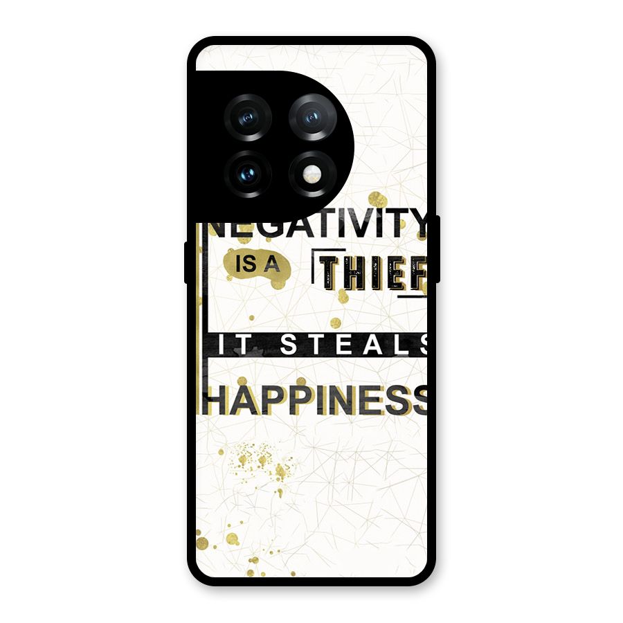 Negativity Thief Glass Back Case for OnePlus 11