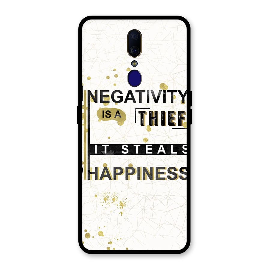 Negativity Thief Glass Back Case for Oppo F11