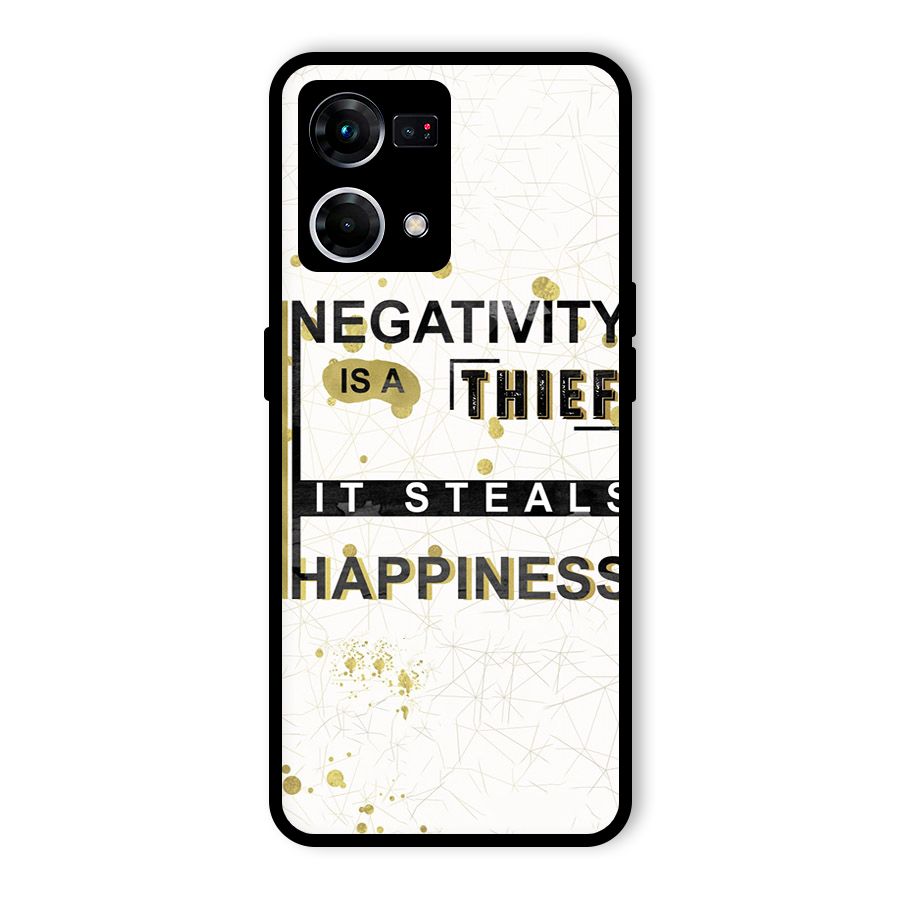 Negativity Thief Glass Back Case for Oppo F21 Pro 5G
