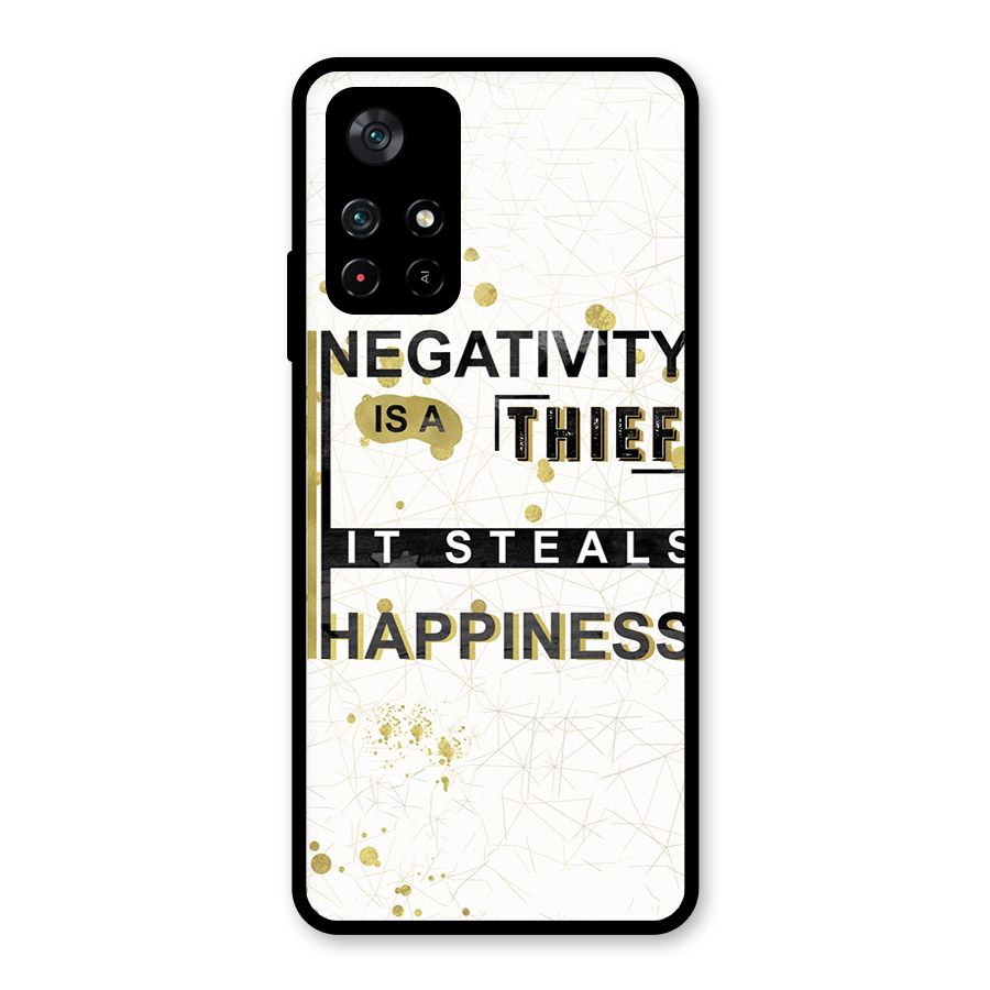 Negativity Thief Glass Back Case for Poco M4 Pro 5G