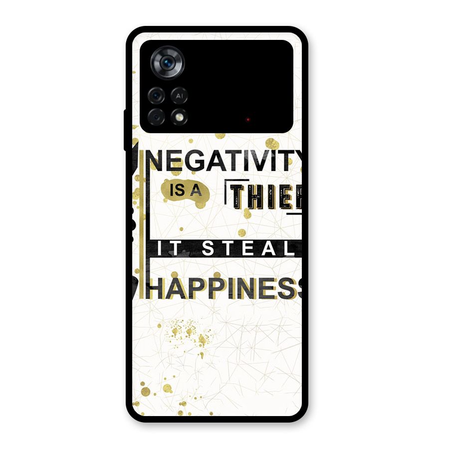 Negativity Thief Glass Back Case for Poco X4 Pro 5G
