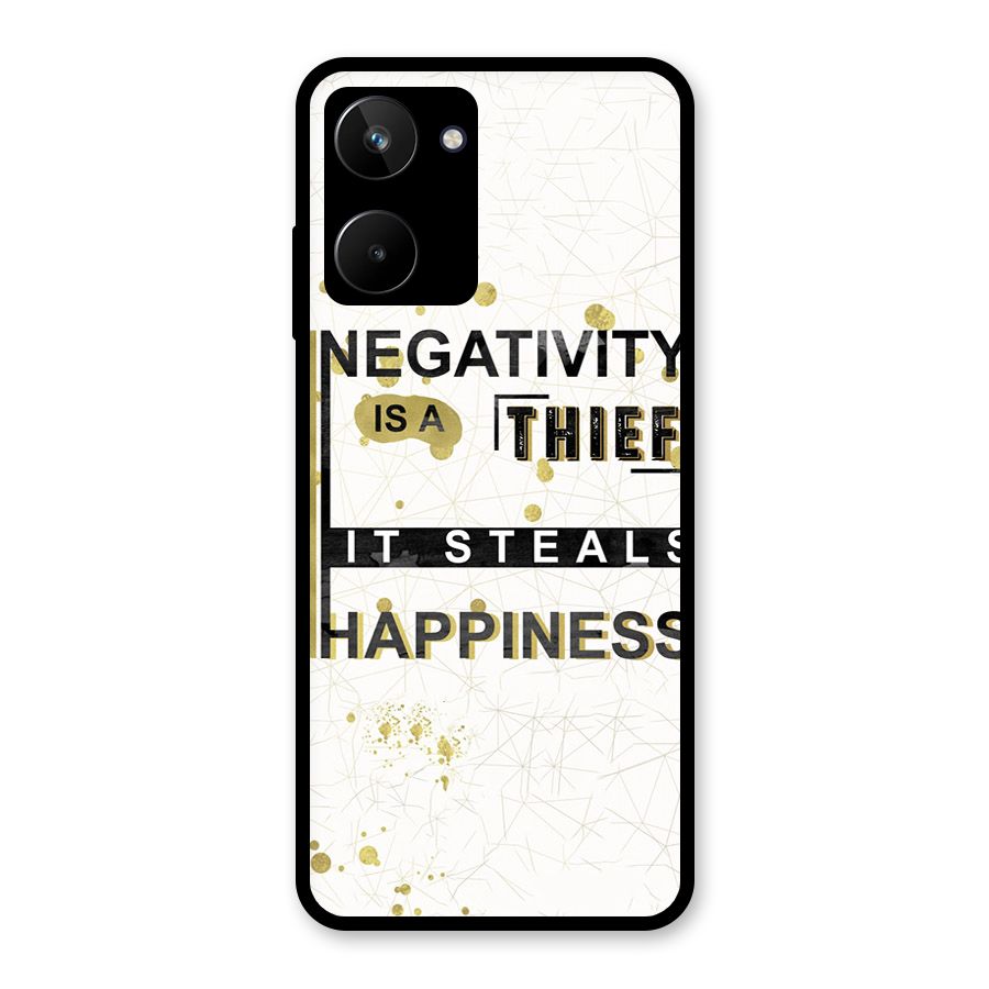 Negativity Thief Glass Back Case for Realme 10