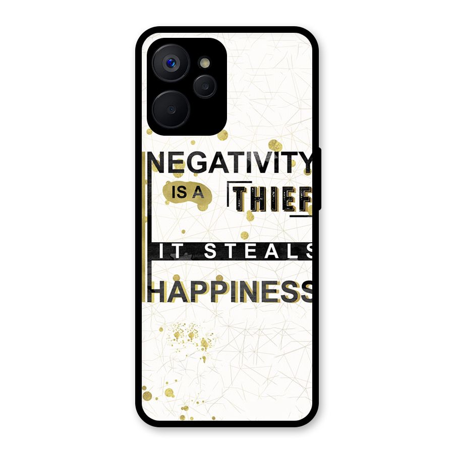 Negativity Thief Glass Back Case for Realme 9i 5G