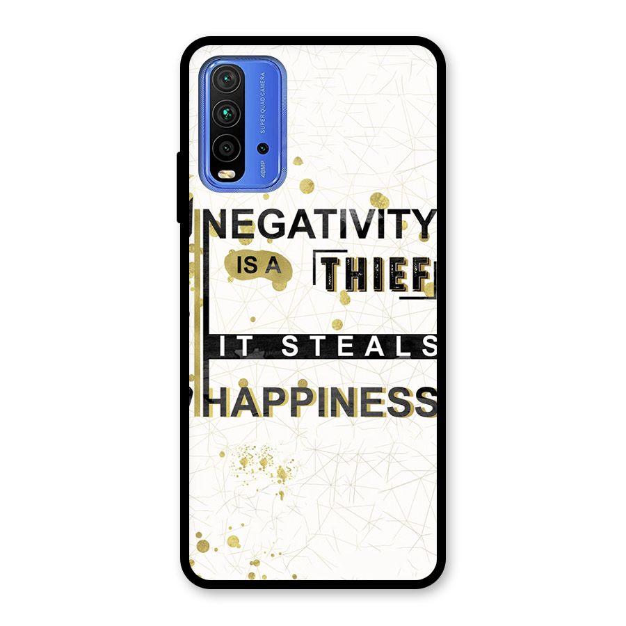 Negativity Thief Glass Back Case for Redmi 9 Power