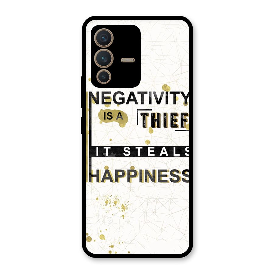 Negativity Thief Glass Back Case for Vivo V23 5G