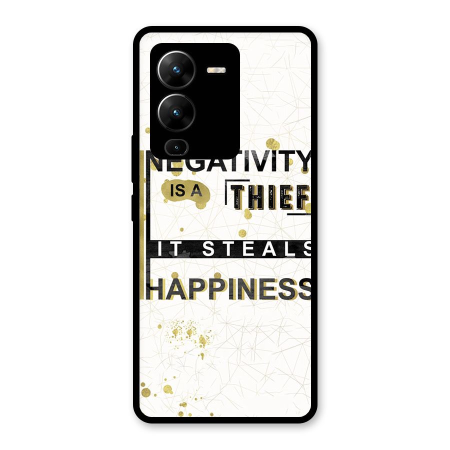 Negativity Thief Glass Back Case for Vivo V25 Pro