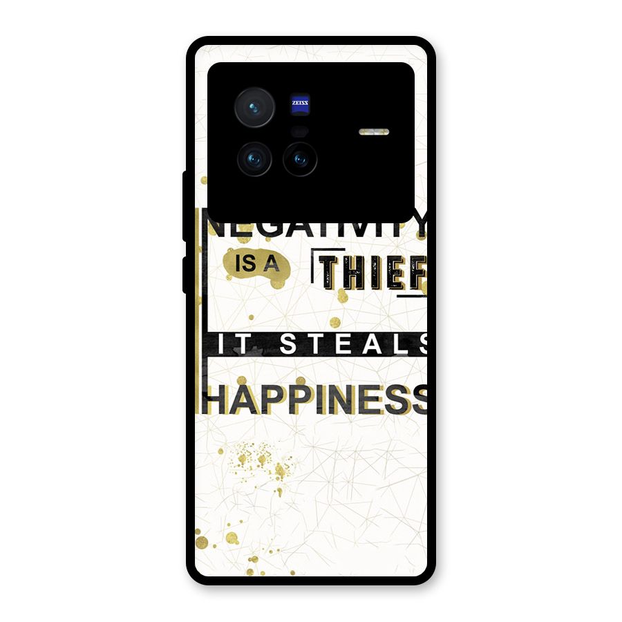 Negativity Thief Glass Back Case for Vivo X80