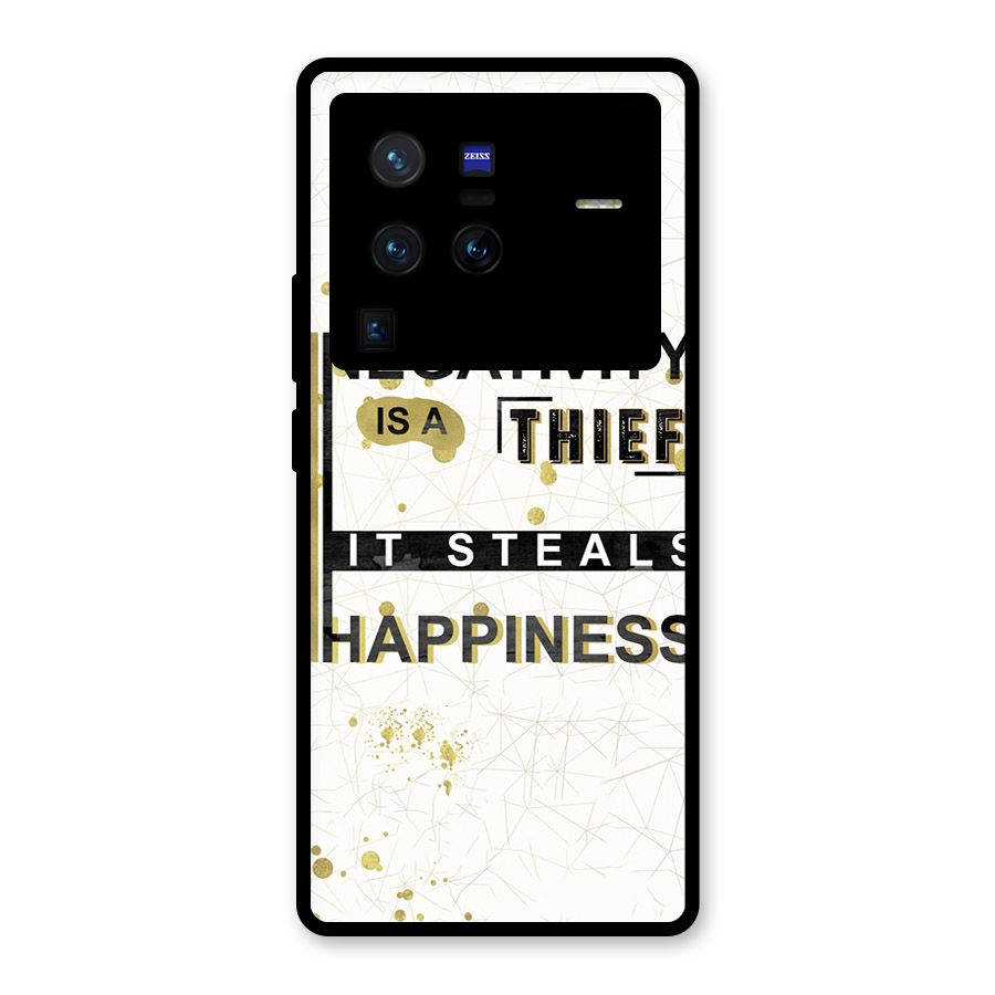 Negativity Thief Glass Back Case for Vivo X80 Pro