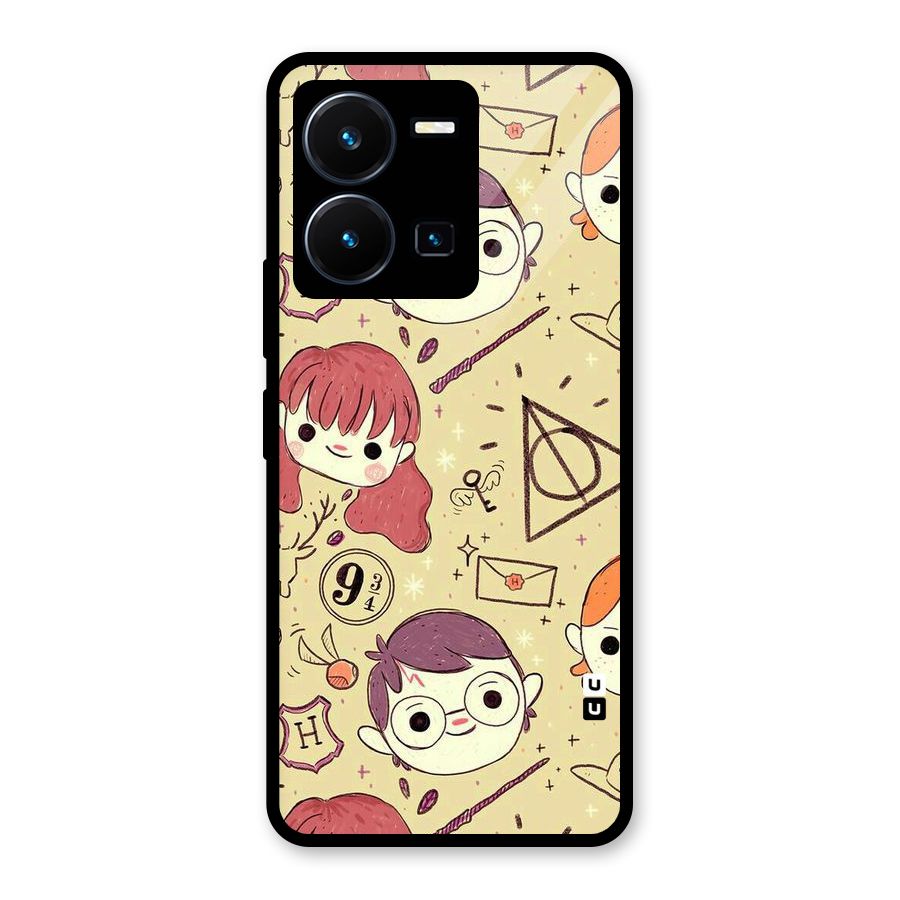 Nerds Glass Back Case for Vivo Y35