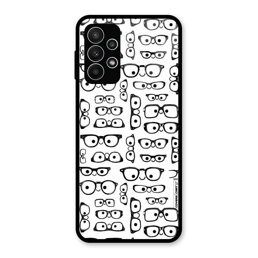 Nerdy Specs Glass Back Case for Galaxy A23
