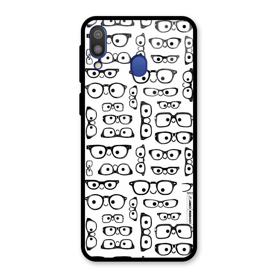 Nerdy Specs Glass Back Case for Galaxy M20