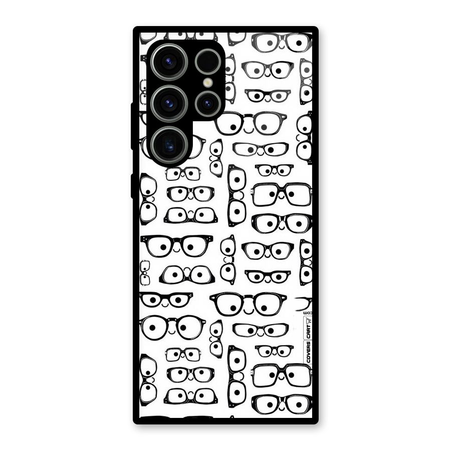 Nerdy Specs Glass Back Case for Galaxy S23 Ultra