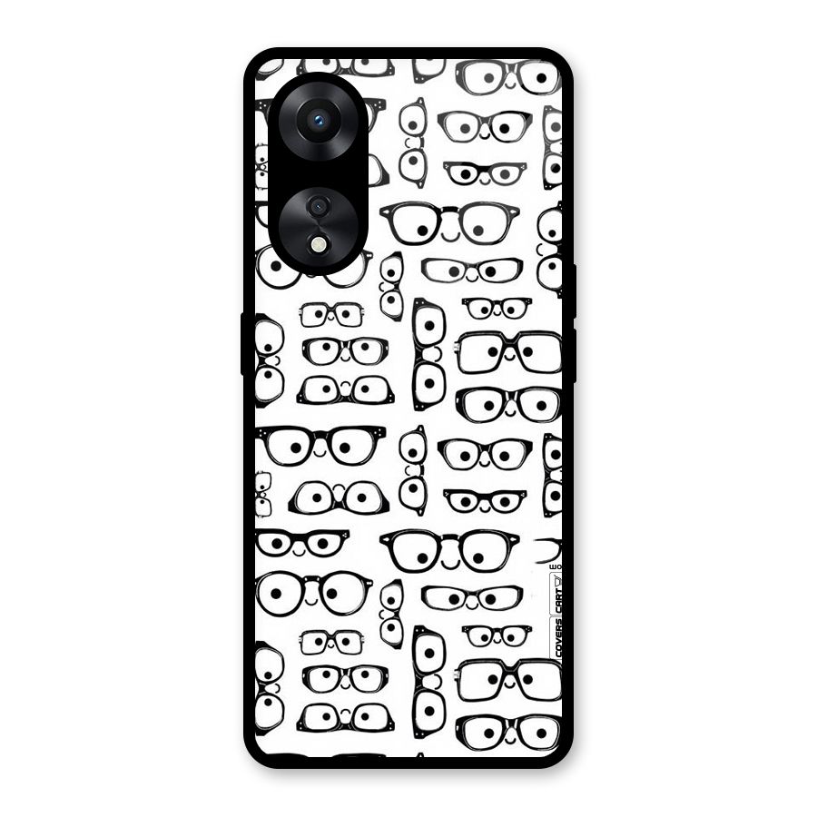 Nerdy Specs Glass Back Case for Oppo A78
